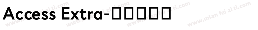 Access Extra字体转换